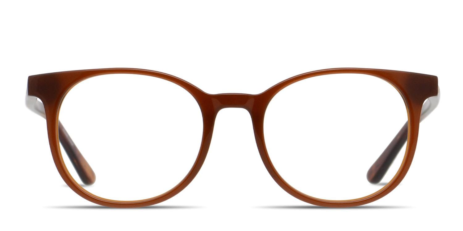 Calvin Klein CK19521 Brown Round Full Frame eyeglasses - front