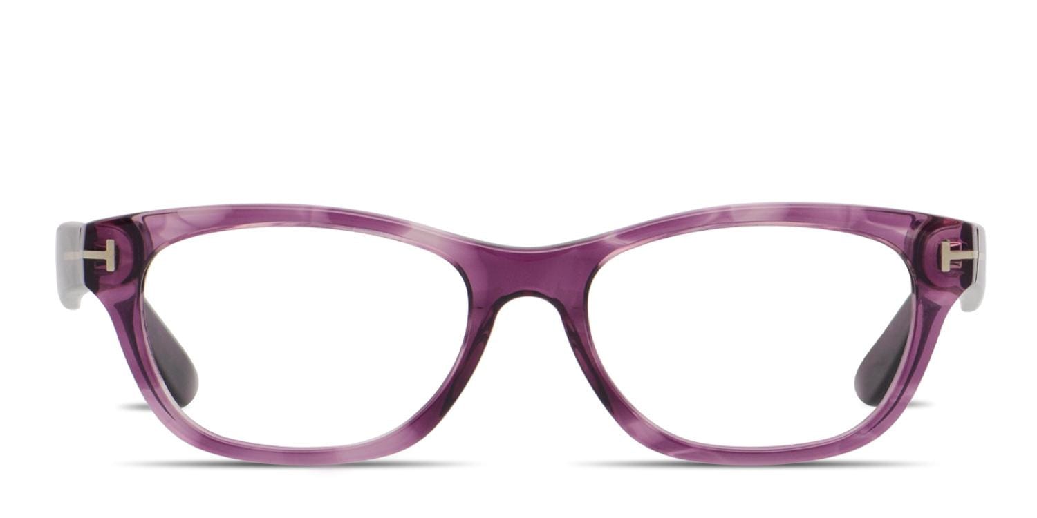 Tom Ford TF5425 Purple Rectangle, Cat Eye Full Frame eyeglasses - front