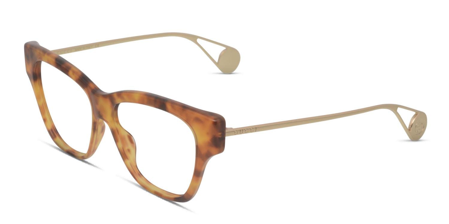 Gucci GG0438O Tortoise/Yellow/Gold
