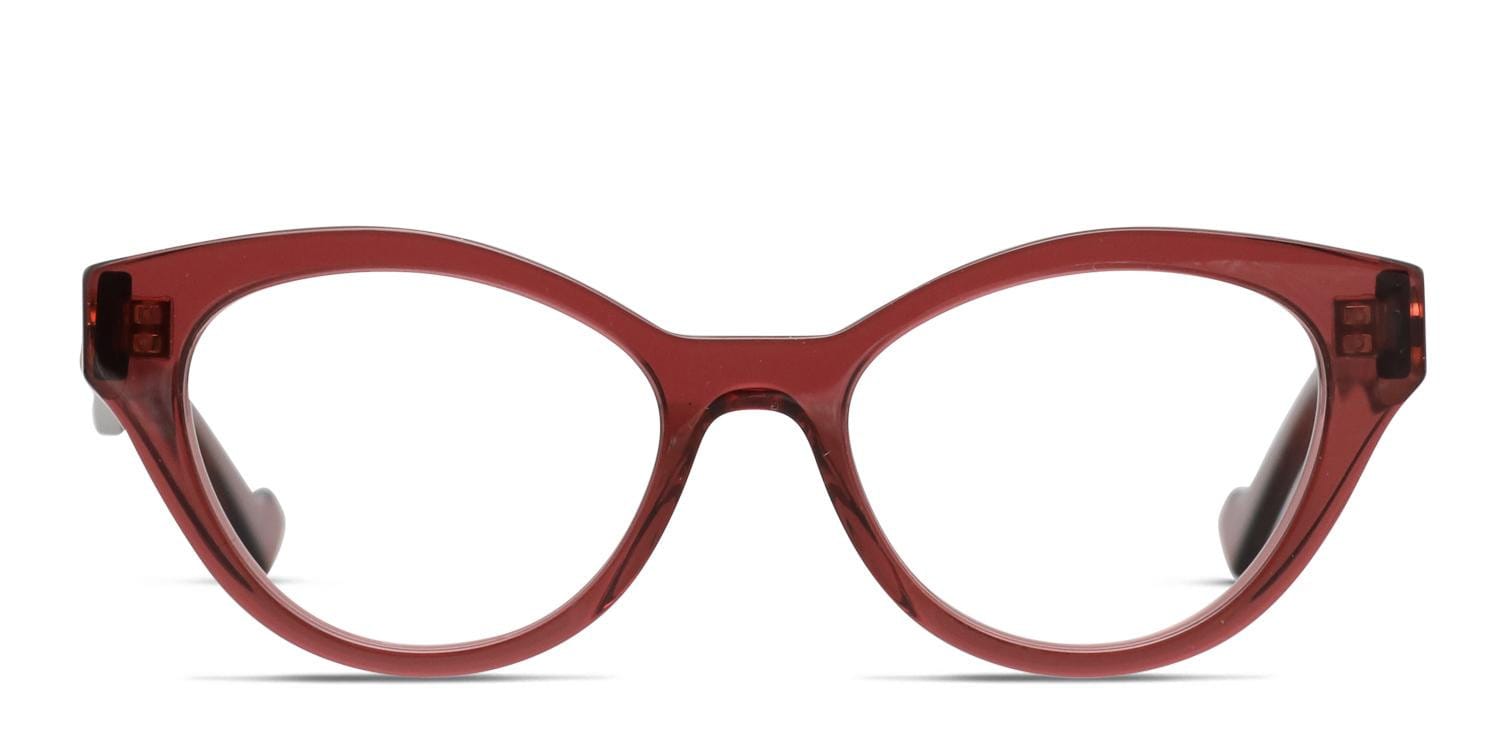 Gucci GG0959O Red/Clear Cat Eye Full Frame eyeglasses - front