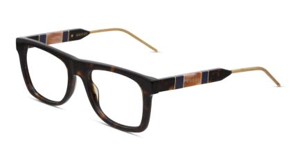 Gucci GG0604O Brown, Tortoise glasses - Brown / Tortoise - Angle View