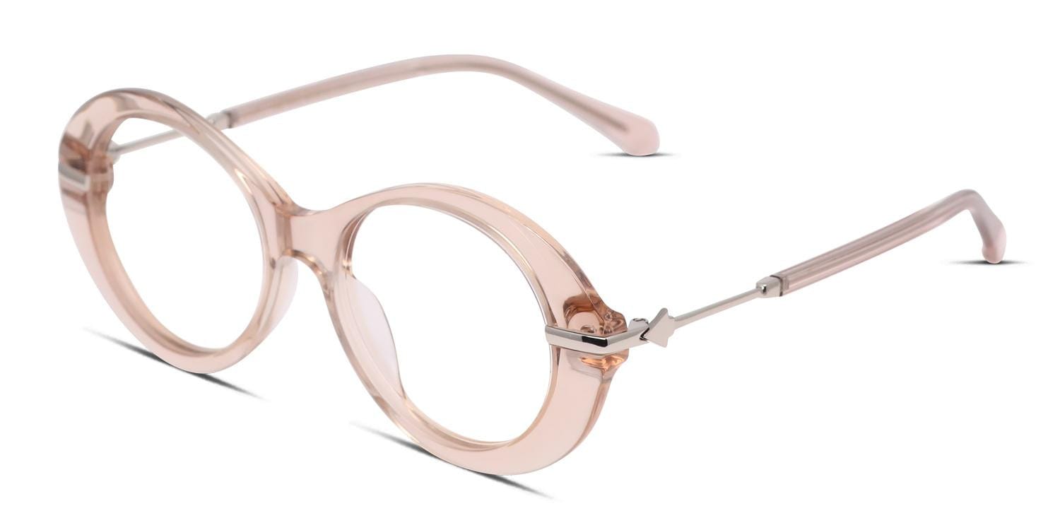 Karen Walker Cindy Pink/Clear Prescription Eyeglasses
