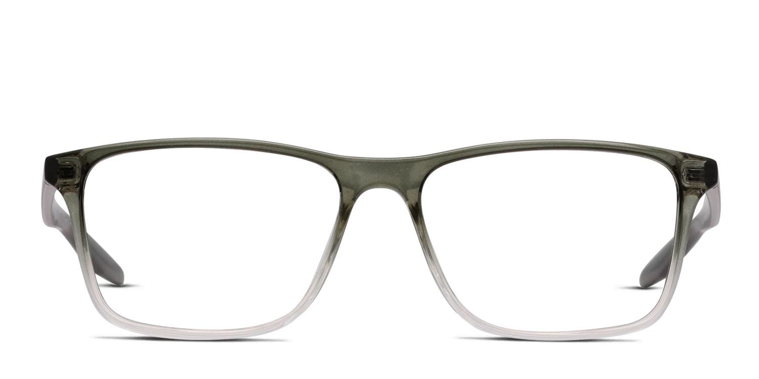Nike 7125 Green, Clear glasses - Green / Clear - Frontal View