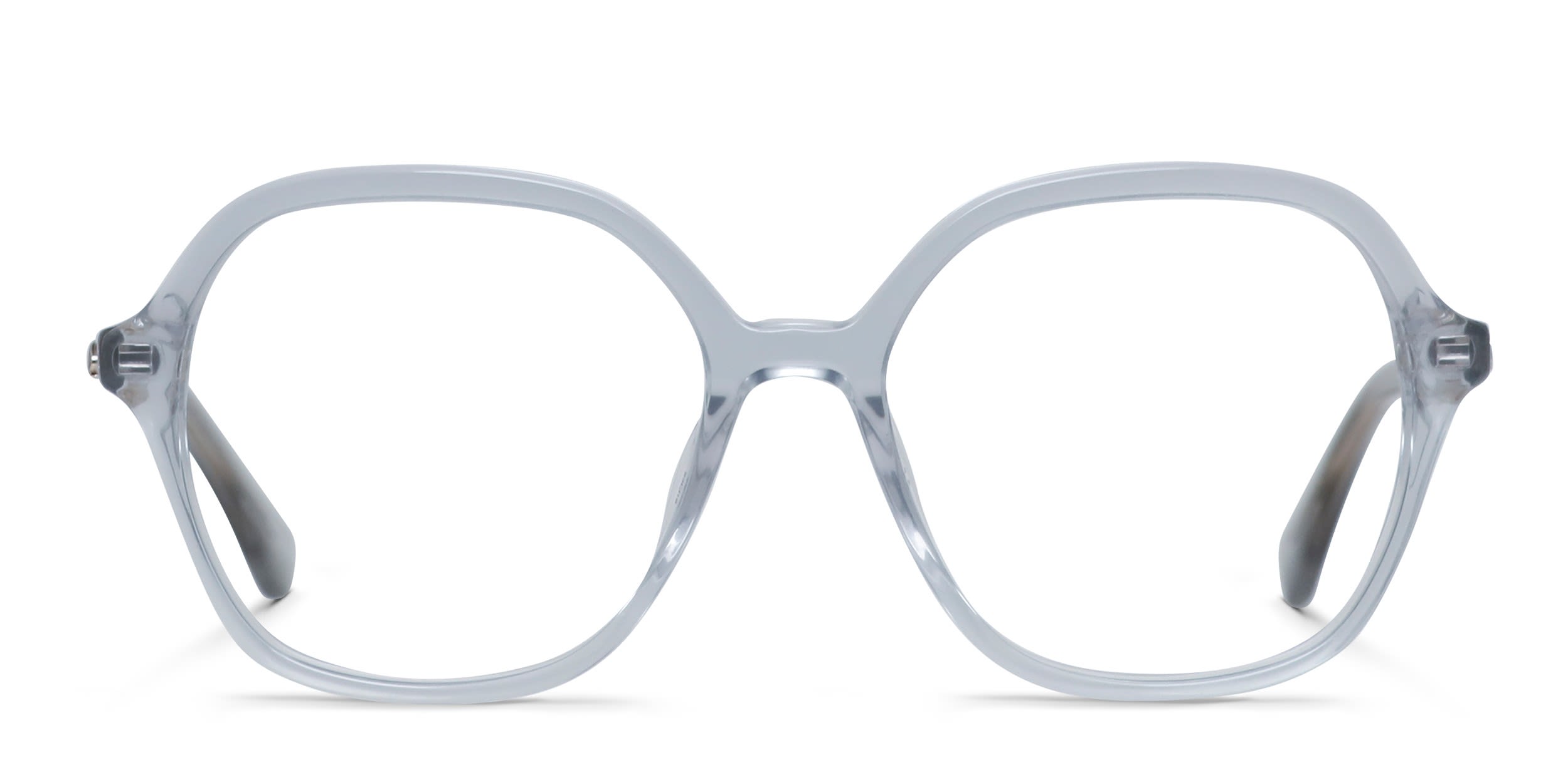 Kate Spade Anaya Gray, Clear glasses - Gray / Clear - Frontal View