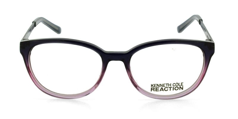 Kenneth Cole KC721 Purple w/Gunmetal NA Round, Wayframe Full Frame sunglasses - front