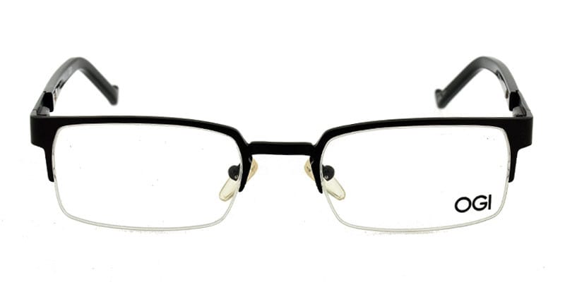 OGI 9604 Black NA Oval, Rectangle Half Frame sunglasses - front