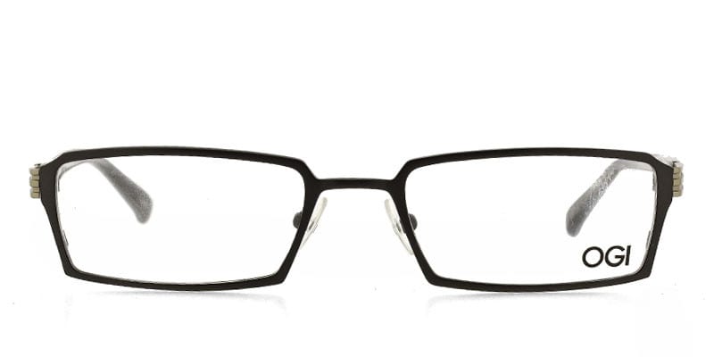 OGI 5219 Gunmetal w/Gray NA Rectangle Full Frame eyeglasses - front