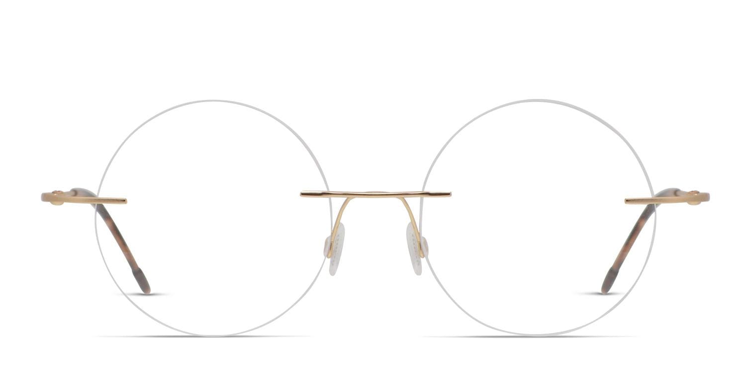 Fred Gold Round Rimless eyeglasses - front