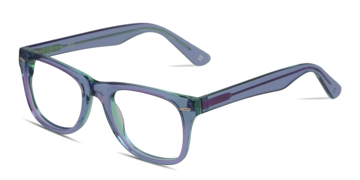 Muse M Classic Purple Green Multicolor Prescription Eyeglasses