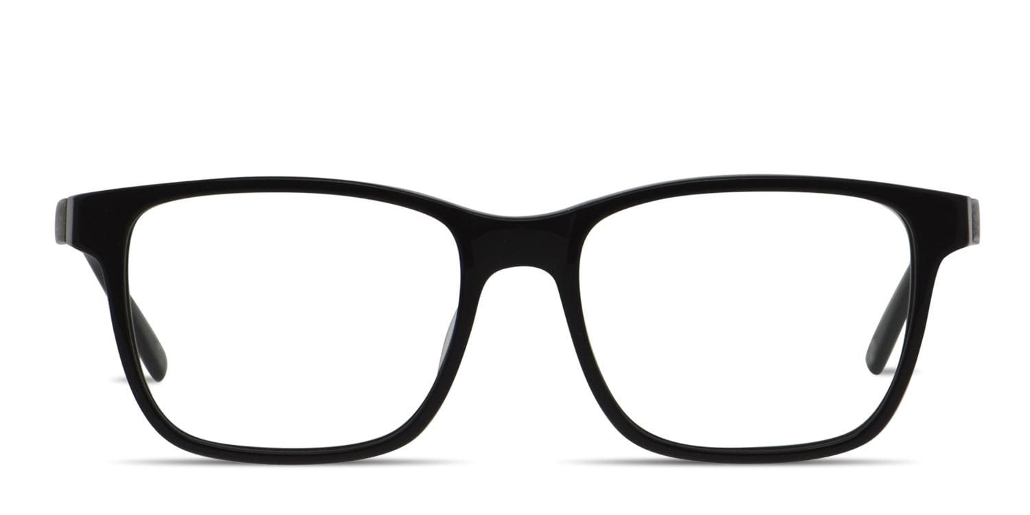 Muse Vesper Shiny Black/Wood Square Full Frame eyeglasses - front