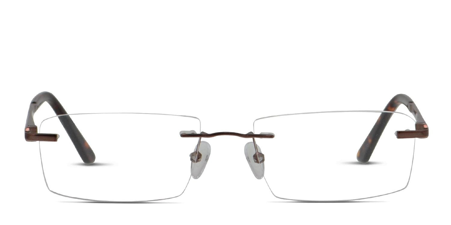 Ottoto Adamello Bronze Rectangle Rimless eyeglasses - front