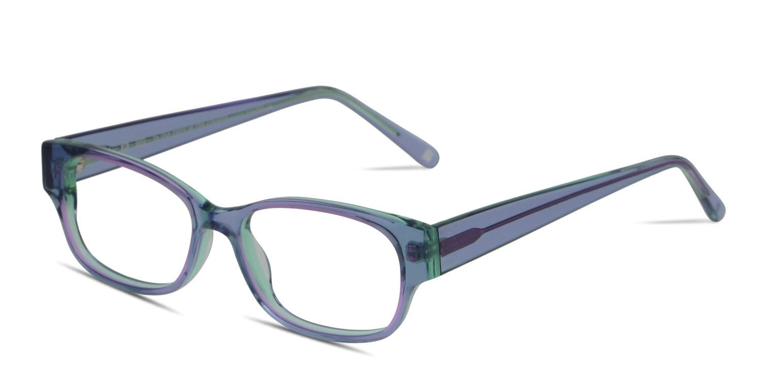 Muse Cali Purple Green Multicolor Prescription Eyeglasses