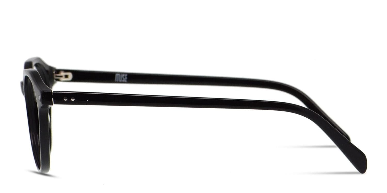 Muse Artur Shiny Black Prescription Eyeglasses