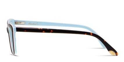 Amelia E. Silvia Tortoise, Blue glasses - Tortoise / Blue - Side View