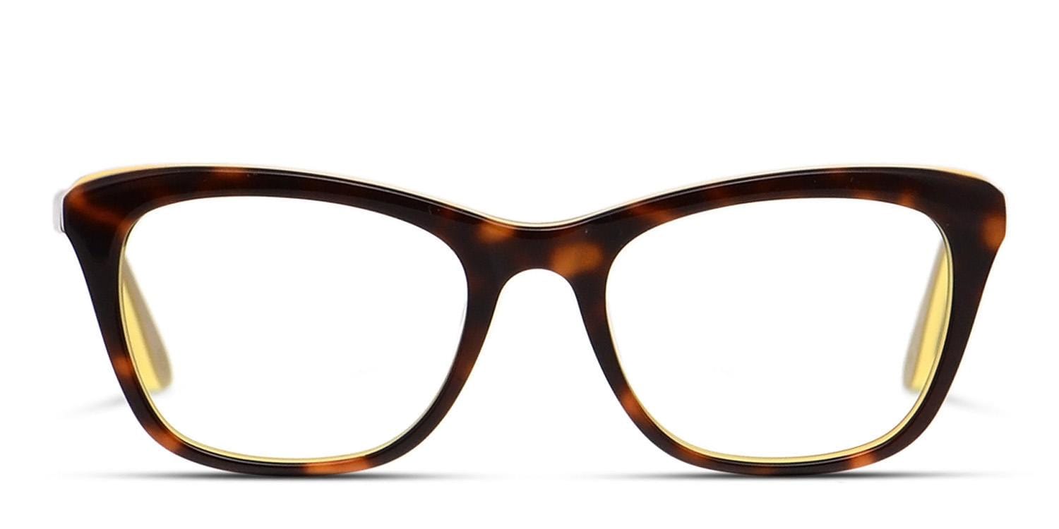 Amelia E. Silvia Tortoise/Beige Cat Eye, Geometric Full Frame eyeglasses - front