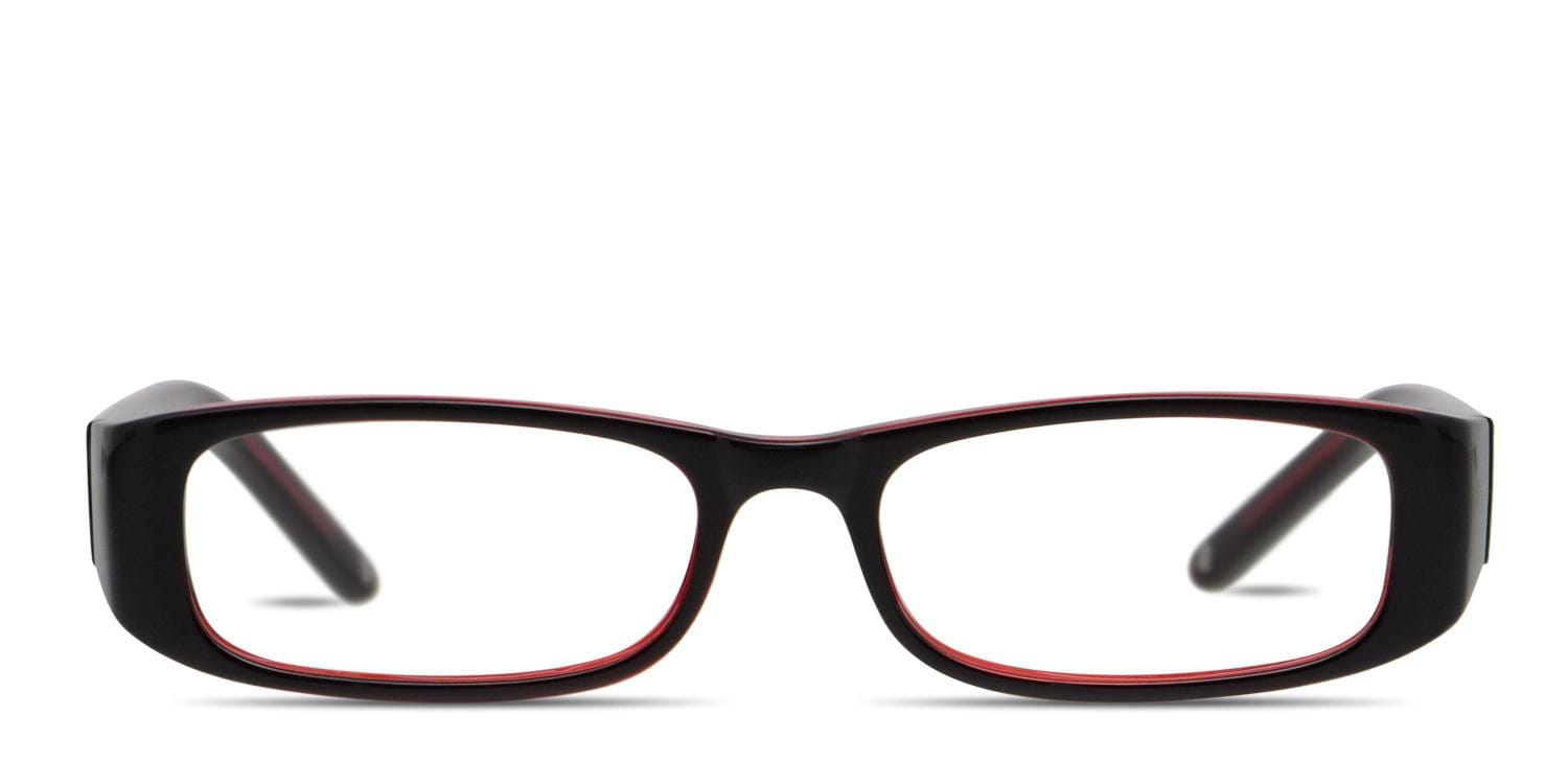 Muse Karri Black/Red Rectangle Full Frame eyeglasses - front
