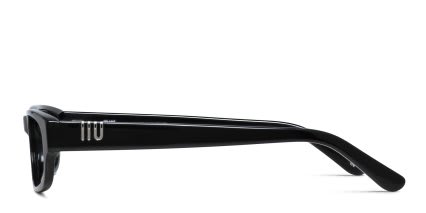 Muse Adler Shiny Black glasses - Shiny Black - Side View