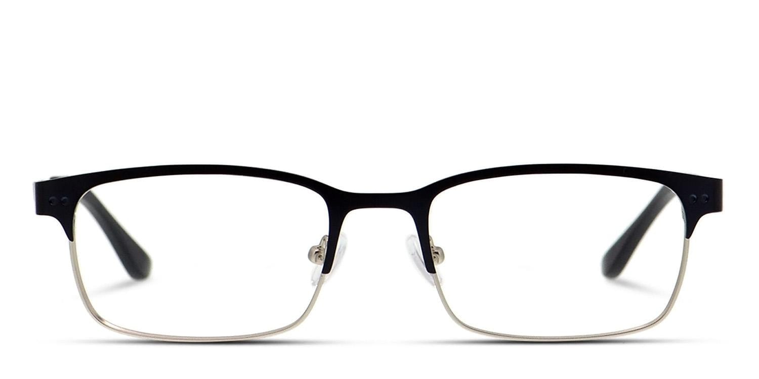 Hendrick Navy Blue Rectangle, Browline Full Frame eyeglasses - front