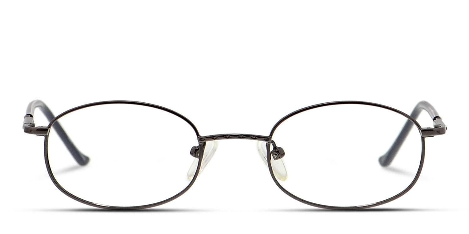 Kris Gunmetal w/Blue glasses - Gunmetal / Blue - Frontal View