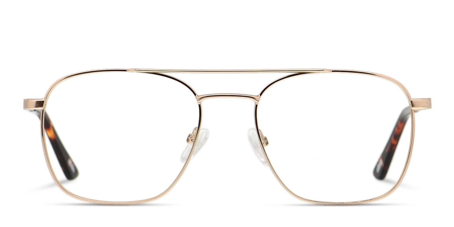 Ottoto Darcio Gold Square, Aviator Full Frame eyeglasses - front
