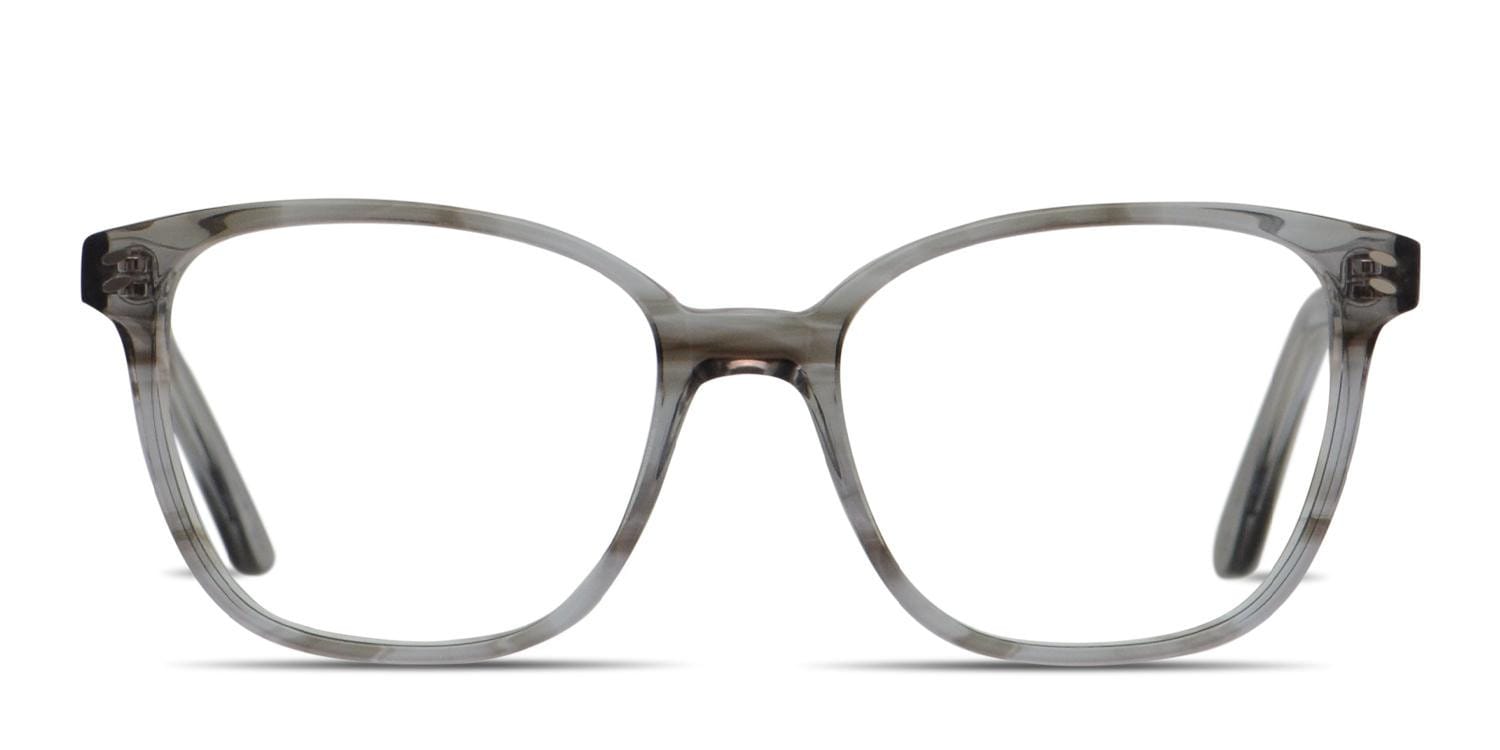 Amelia E. Chardonnay Clear Gray glasses - Gray / Clear - Frontal View