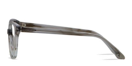 Amelia E. Chardonnay Clear Gray glasses - Gray / Clear - Side View