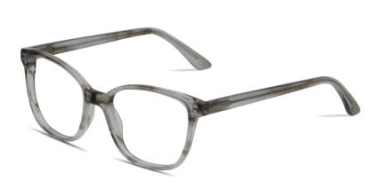 Amelia E. Chardonnay Clear Gray glasses - Gray / Clear - Angle View