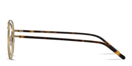 Ottoto Tear Drop Gold/Tortoise glasses - Gold / Tortoise - Side View
