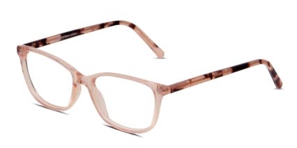 Ottoto Mattia Clear Pink, Tortoise glasses - Pink / Clear / Tortoise - Angle View