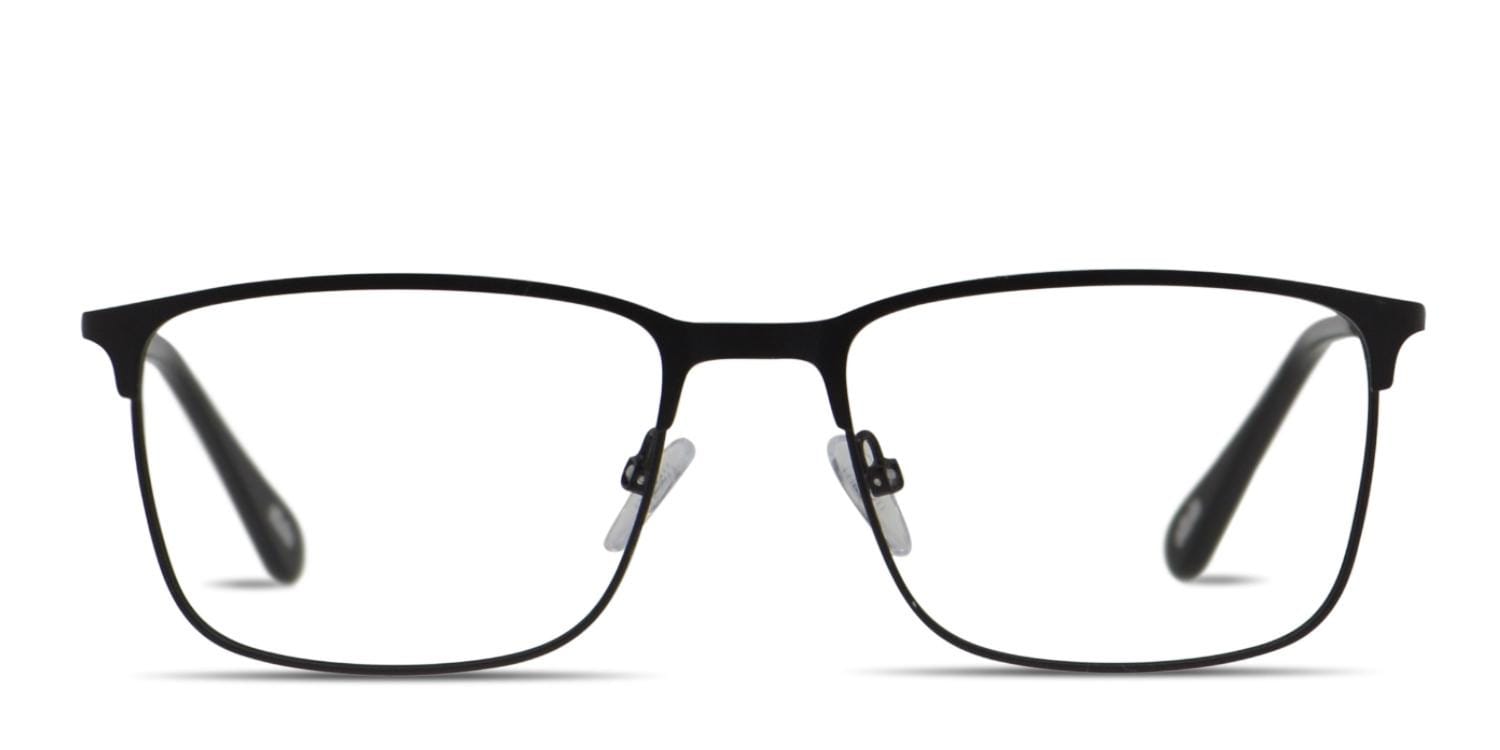 Ottoto Lucius Black Rectangle, Browline Full Frame, Lightweight eyeglasses - front