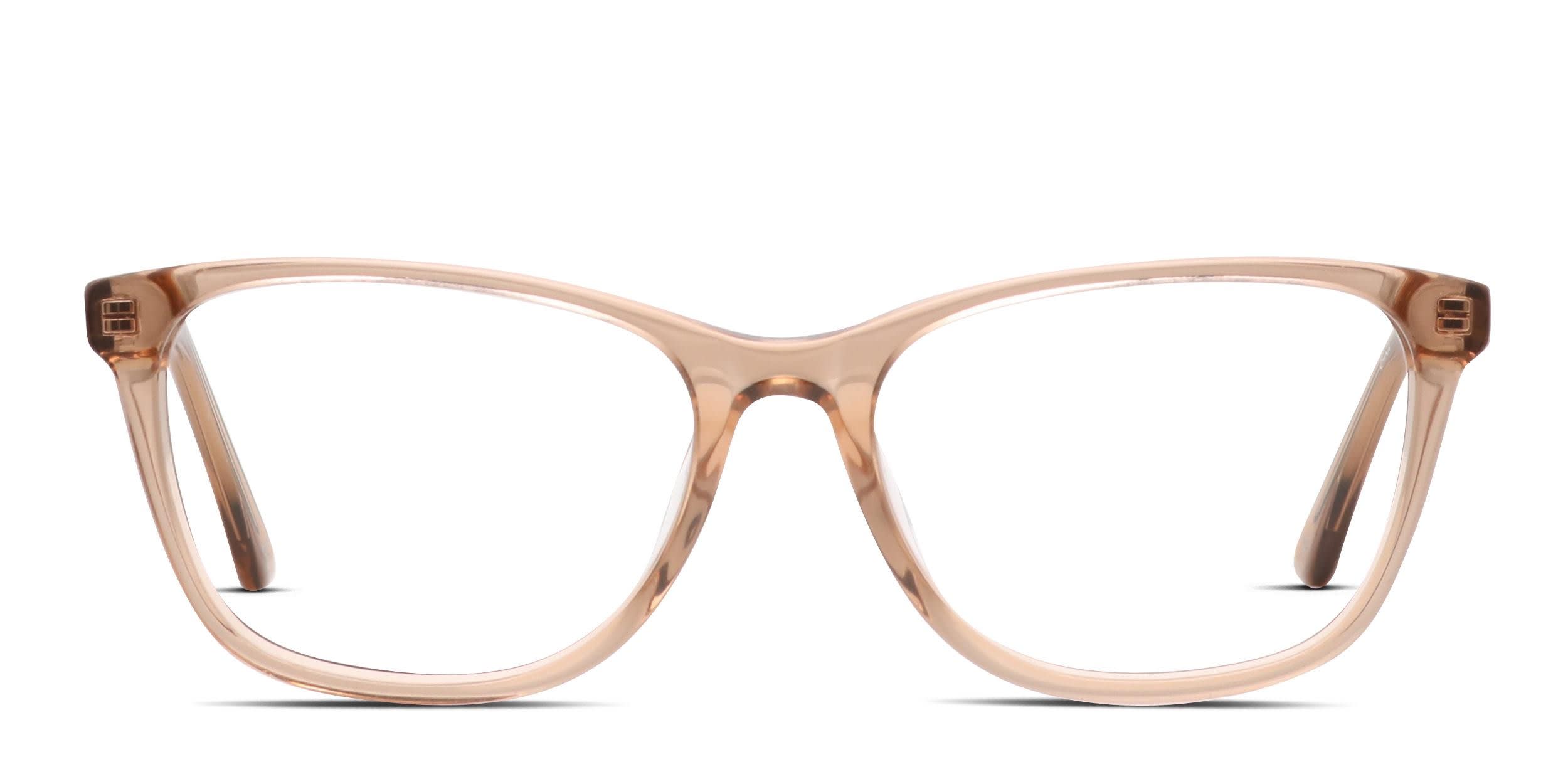 Amelia E. Yessica Beige, Clear glasses - Beige / Clear - Frontal View