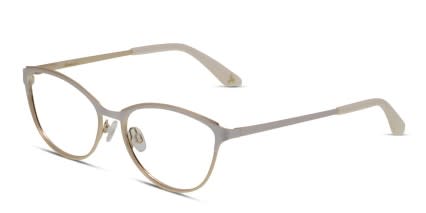 Amelia E. Valentina White/Gold glasses - White / Gold - Angle View