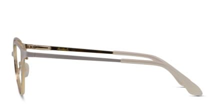 Amelia E. Valentina White/Gold glasses - White / Gold - Side View