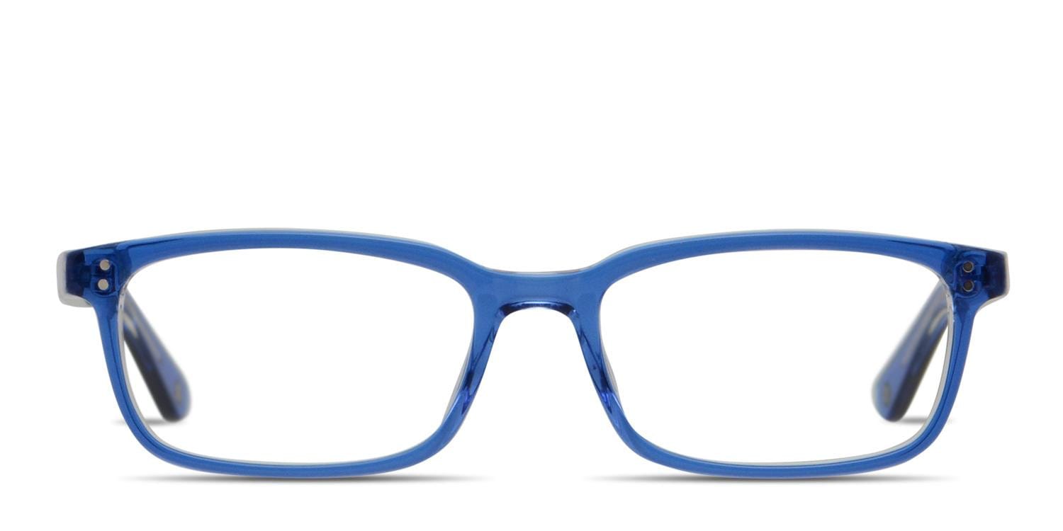 Muse Corvallis Blue/Clear Rectangle Full Frame eyeglasses - front