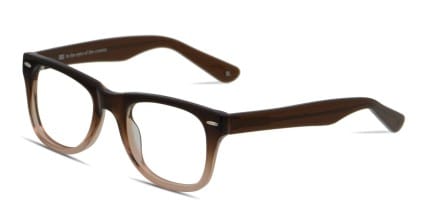 Muse M Classic Brown/Neutrals/Clear glasses - Brown / Beige / Clear - Angle View