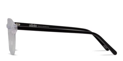 Ottoto Piero Clear, Black glasses - Clear / Black - Side View