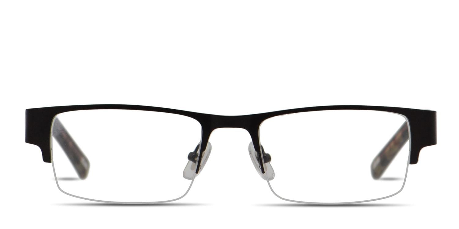 Ottoto Wexford Black Rectangle Half Frame eyeglasses - front