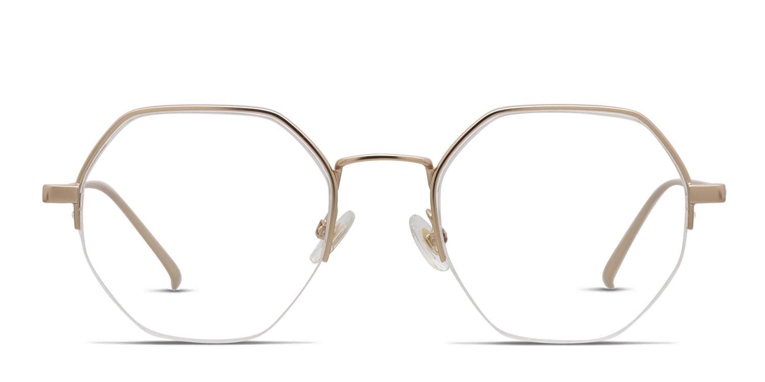 Ottoto Biagio Gold Geometric Half Frame eyeglasses - front