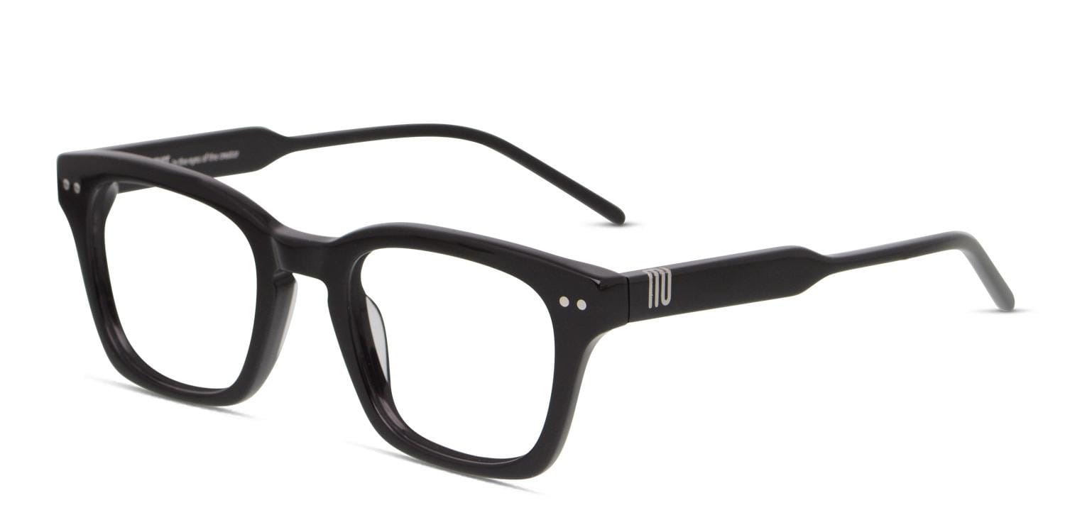 Muse Toppin Shiny Black Prescription Eyeglasses