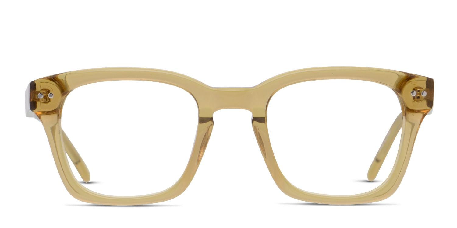 Muse Toppin Clear Brown Square Full Frame eyeglasses - front
