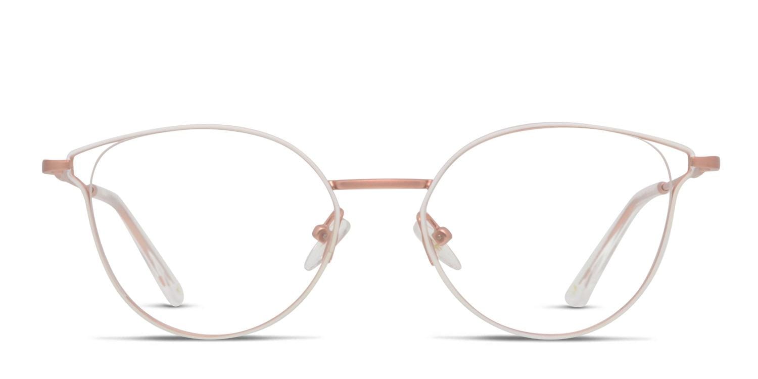 Amelia E. Jaelin White, Brown glasses - White / Brown - Frontal View