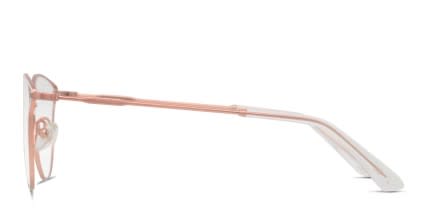Amelia E. Jaelin White, Brown glasses - White / Brown - Side View