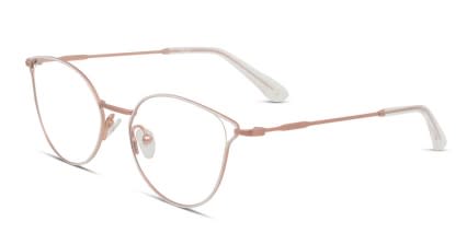 Amelia E. Jaelin White, Brown glasses - White / Brown - Angle View