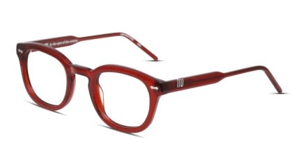 Muse Mitchum Red, Clear glasses - Red / Clear - Angle View