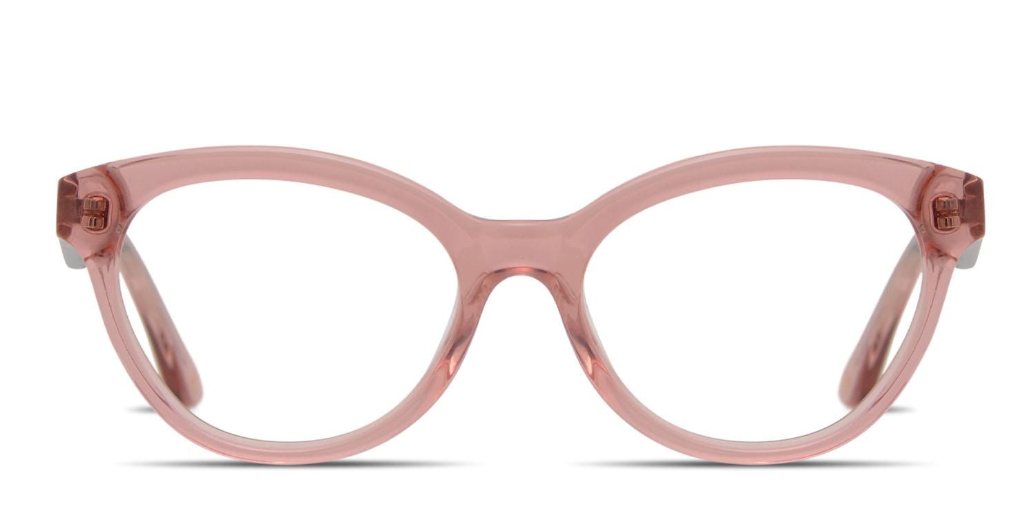 Amelia E. Deborah Pink, Clear glasses - Pink / Clear - Frontal View