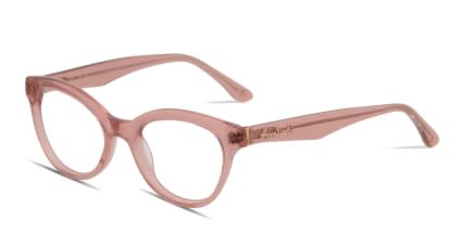 Amelia E. Deborah Pink, Clear glasses - Pink / Clear - Angle View