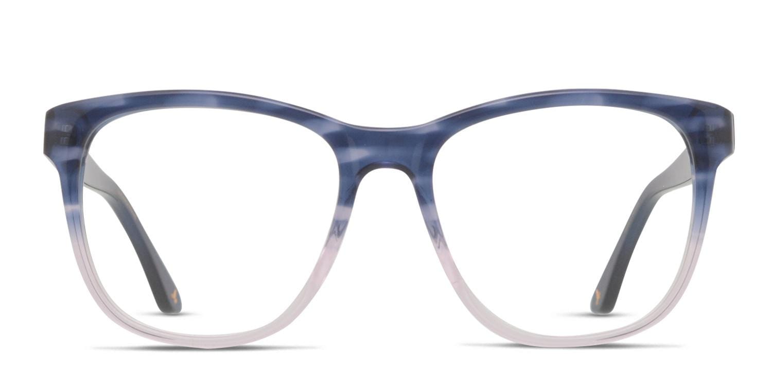 Amelia E. Tricia Blue, Clear, Pink glasses - Blue / Clear / Pink - Frontal View