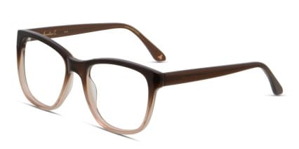 Amelia E. Tricia Brown, Clear glasses - Brown / Clear - Angle View
