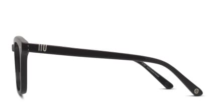 Muse McNeil Shiny Black glasses - Shiny Black - Side View
