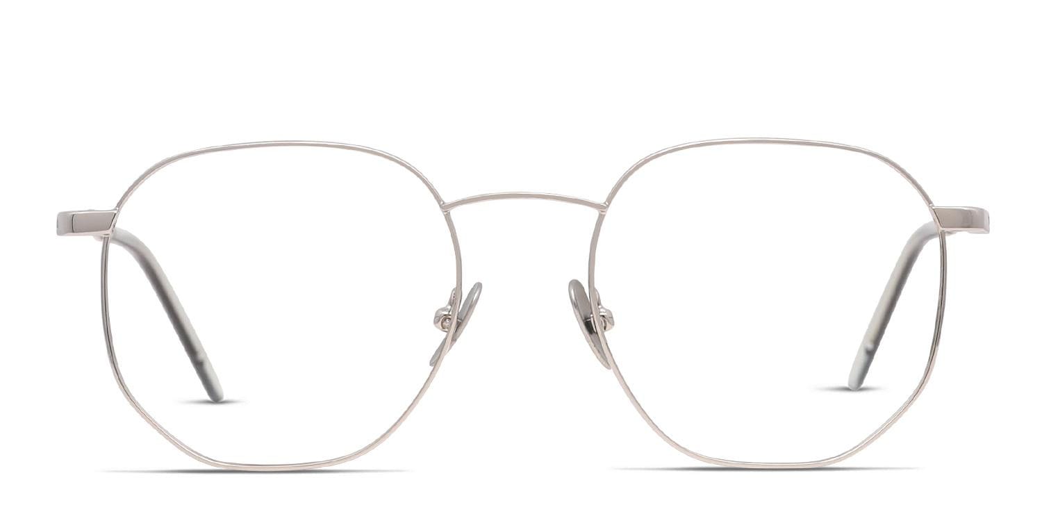 Ottoto Binotto Silver Square, Geometric Full Frame, Lightweight eyeglasses - front